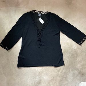 Black lightweight sweater